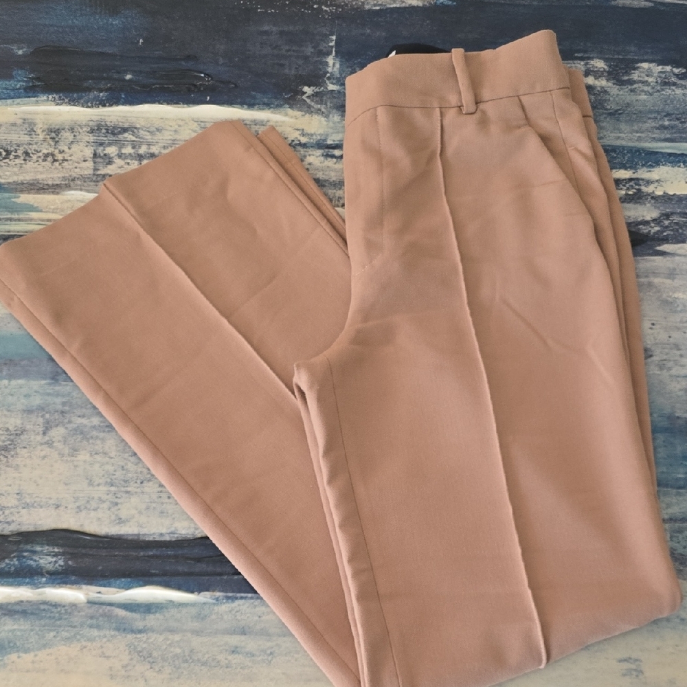 Zara Cammel Wide Leg  Psnts,  Sz M